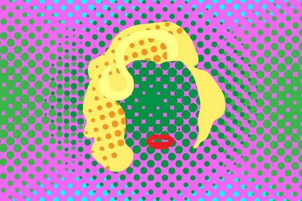 Ταπετσαρία τοίχου marilyn Monroe σε στυλ pop art