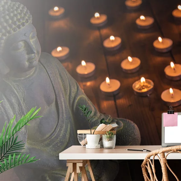Φωτοταπετσαρία βούδας γεμάτος αρμονία