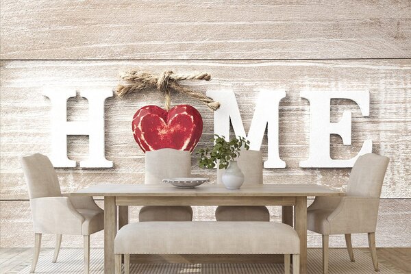 Ταπετσαρία τοίχου με την επιγραφή Home