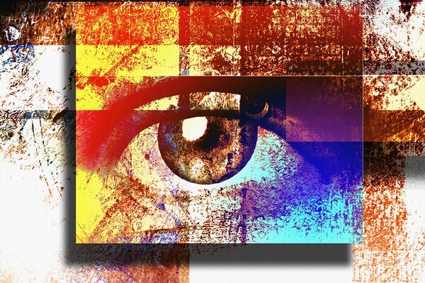 Ταπετσαρία τοίχου σουρεαλιστικό μάτι
