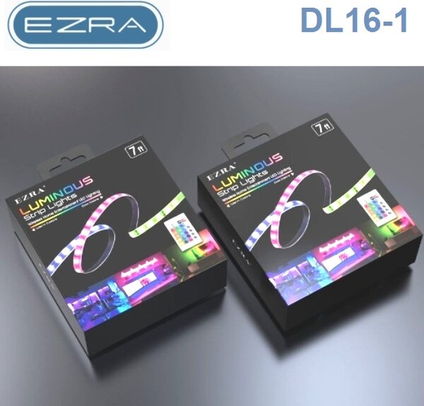 Φωτεινή ταινία LED RGB με τηλεχειριστήριο 7ft DL16-1 EZRA EZRA