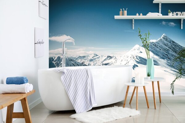 Φωτοταπετσαρία χιονισμένη οροσειρά