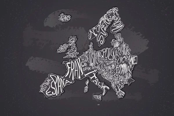 Ταπετσαρία τοίχου μοντέρνος χάρτης της Ευρώπης