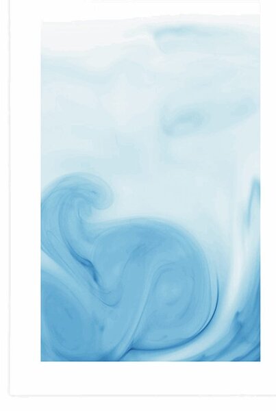 Αφίσα υπέροχη μπλε αφαίρεση