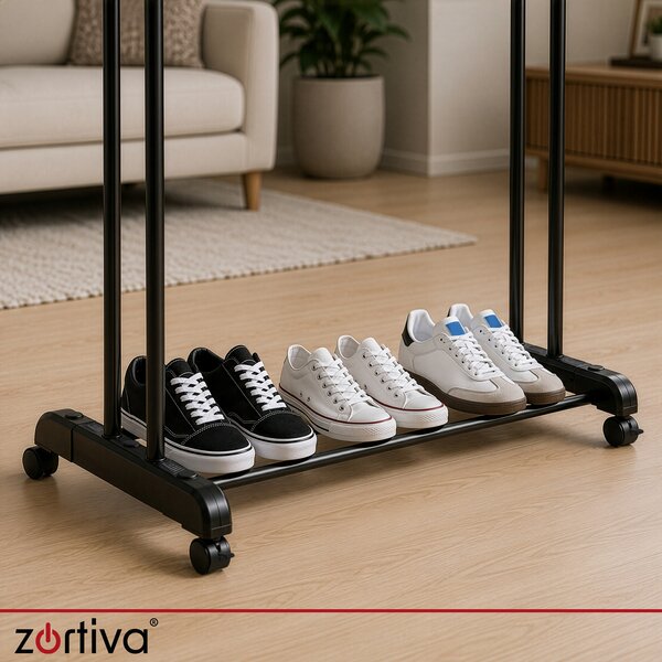 Πτυσσόμενη απλώστρα ρούχων Zortiva 27129 - κάθετη, με 3 επίπεδα