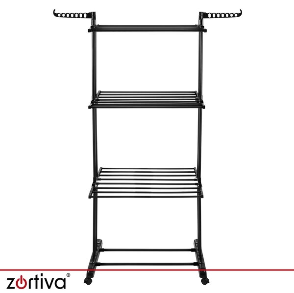 Πτυσσόμενη απλώστρα ρούχων Zortiva 27129 - κάθετη, με 3 επίπεδα