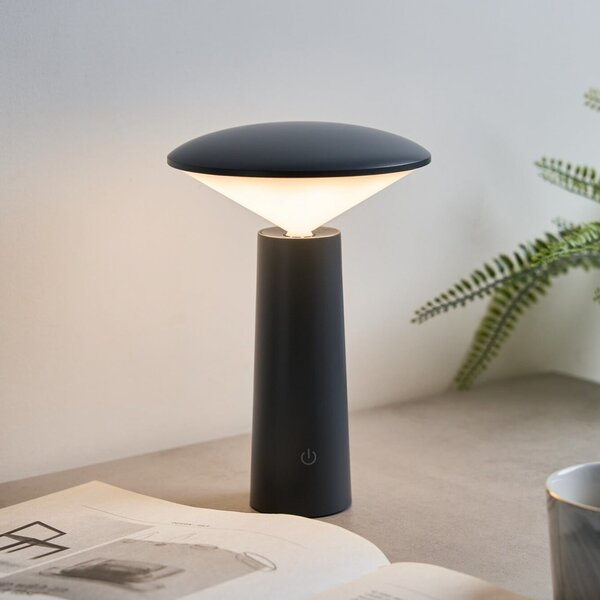 Pauleen LED φορητή επιτραπέζια λάμπα ADORABLE SPARK, γκρι, 21 cm, IP44, ρυθμιζόμενος, Γκρι, Σαλόνι / τραπεζαρία, Πλαστικό, Νεανική διαβίωση
