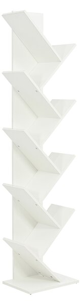 Βιβλιοθήκη Δαπέδου 8 Θέσεων (40x30x174) Spitishop Libro White