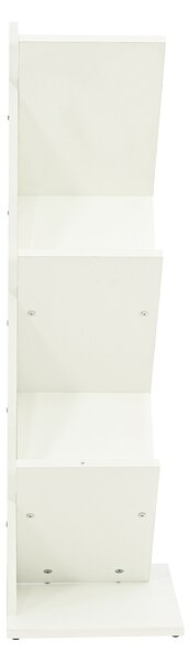 Βιβλιοθήκη Δαπέδου 4 Θέσεων (40x30x102) Spitishop Libro White
