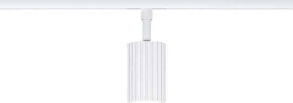 Paulmann URail Σποτ ράγας Lirena, λευκό, Ø 6 cm, GU10, ρυθμιζόμενος, Λευκό, Σαλόνι / τραπεζαρία, Μέταλλο, σύγχρονο