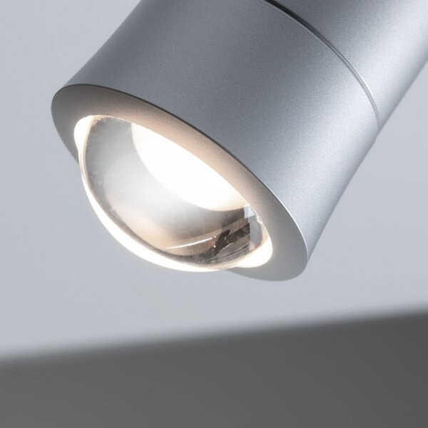 Paulmann URail Smart LED σποτ ράγας Tarie, χρώμιο, CCT, RGB, ρυθμιζόμενος, Μεταλλικό, Σαλόνι / τραπεζαρία, Πλαστικό, σύγχρονο