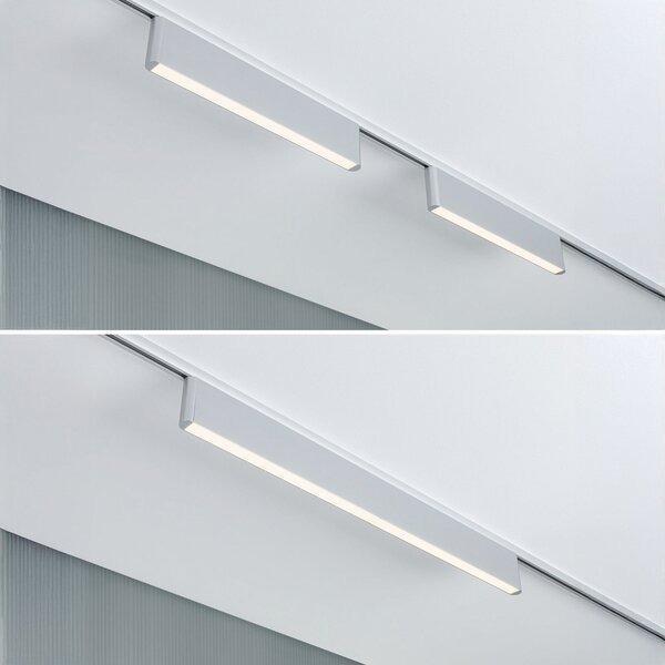 Paulmann URail LED φωτιστικό ράγας Ceris, χρώμιο, 3.000 K, 37 cm, ρυθμιζόμενος, Μεταλλικό, Σαλόνι / τραπεζαρία, Αλουμίνιο, σύγχρονο