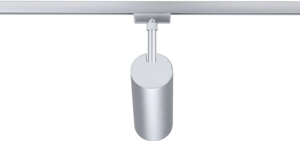 Paulmann URail LED σποτ ράγας Theron, χρώμιο 3.000 K Ø 6 cm, ρυθμιζόμενος, Μεταλλικό, Σαλόνι / τραπεζαρία, Πλαστικό, σύγχρονο