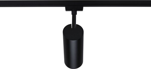 Paulmann URail LED σποτ ράγας Theron μαύρο 3.000 K Ø 6cm, ρυθμιζόμενος, Μαύρο, Σαλόνι / τραπεζαρία, Πλαστικό, σύγχρονο