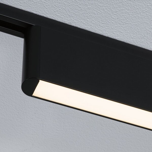 Paulmann URail LED φωτιστικό ράγας Ceris μαύρο 3.000 K 37 cm, ρυθμιζόμενος, Μαύρο, Σαλόνι / τραπεζαρία, Αλουμίνιο, σύγχρονο