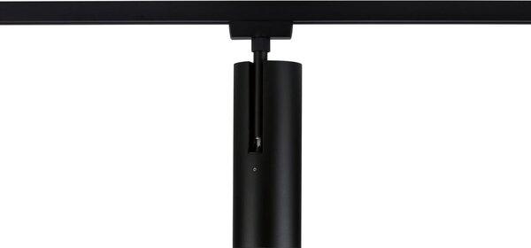 Paulmann URail LED σποτ ράγας Theron μαύρο 3.000 K Ø 6cm, ρυθμιζόμενος, Μαύρο, Σαλόνι / τραπεζαρία, Πλαστικό, σύγχρονο