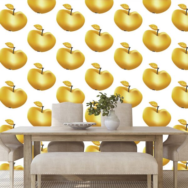 Ταπετσαρία τοίχου golden apple