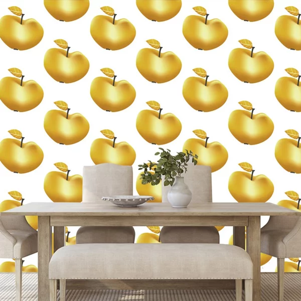 Ταπετσαρία τοίχου golden apple