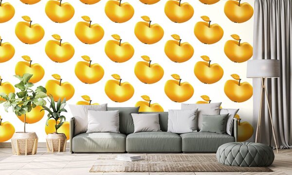 Ταπετσαρία τοίχου golden apple