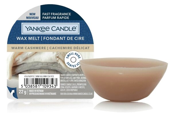 Αρωματικό Κερί Wax Melt Yankee Candle με διάρκεια καύσης έως 8 ώρες και άρωμα Warm Cashmere