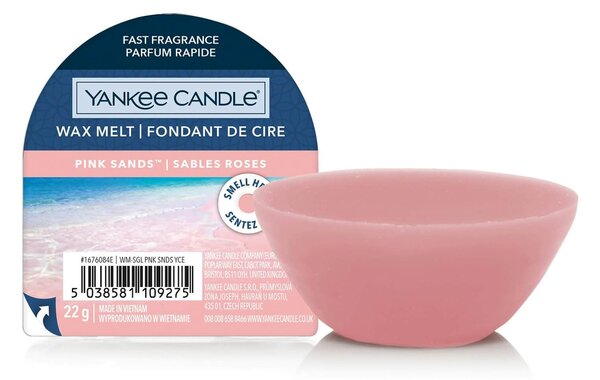 Αρωματικό Κερί Wax Melt Yankee Candle με διάρκεια καύσης έως 8 ώρες και άρωμα Pink Sands