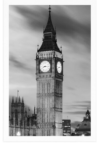 Αφίσα big Ben στο Λονδίνο σε ασπρόμαυρο