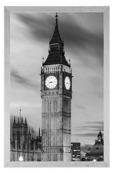 Αφίσα big Ben στο Λονδίνο σε ασπρόμαυρο