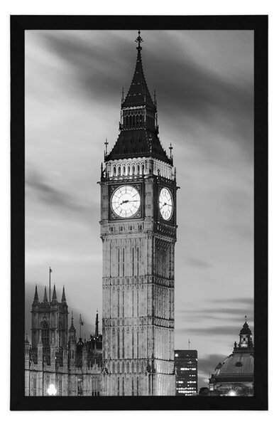Αφίσα big Ben στο Λονδίνο σε ασπρόμαυρο