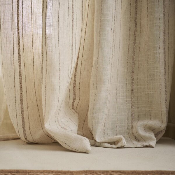 Κουρτίνα (140x280) Με Τρουκς Gofis Home Odelina Beige 103/06