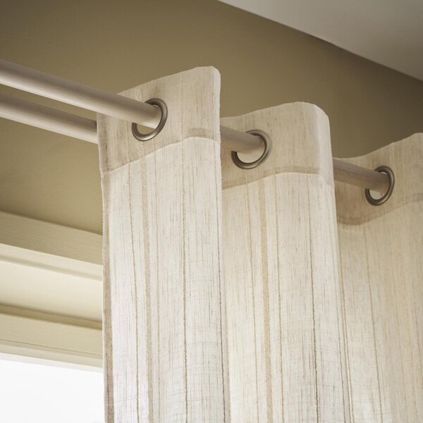 Κουρτίνα (140x280) Με Τρουκς Gofis Home Odelina Off White 103/05
