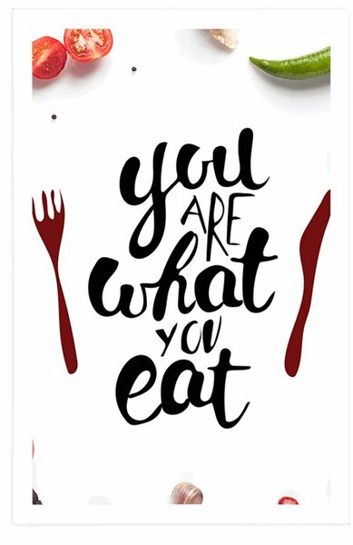 Αφίσα με επιγραφή - You are what you eat