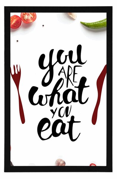 Αφίσα με επιγραφή - You are what you eat