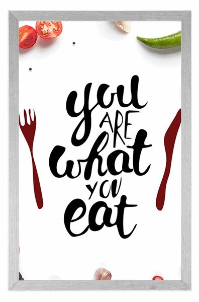 Αφίσα με επιγραφή - You are what you eat
