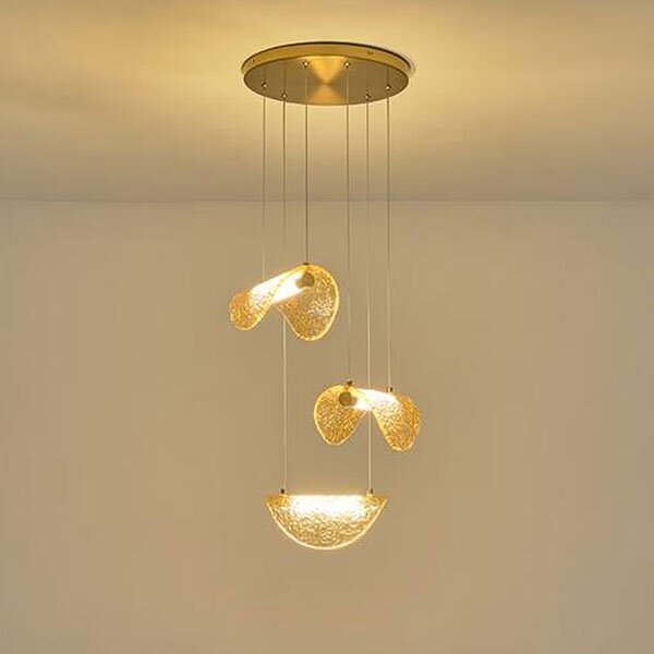 Φωτιστικό Οροφής Τρίφωτο LED Eurolamp Waves 144-18004 Bronze/Gold