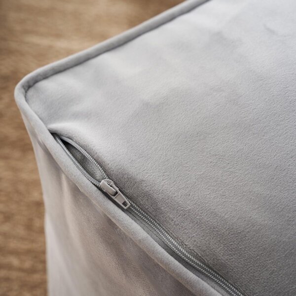 Πουφ (50x50x40) Gofis Home Winter Cloud Grey 711/44