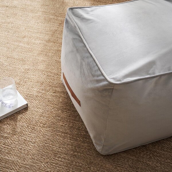 Πουφ (50x50x40) Gofis Home Winter Cloud Grey 711/44