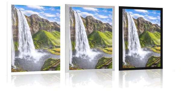 Αφίσα καταρράκτης Seljalandsfoss