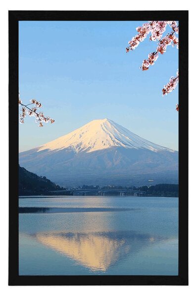 Αφίσα θέα από τη λίμνη στο Fuji
