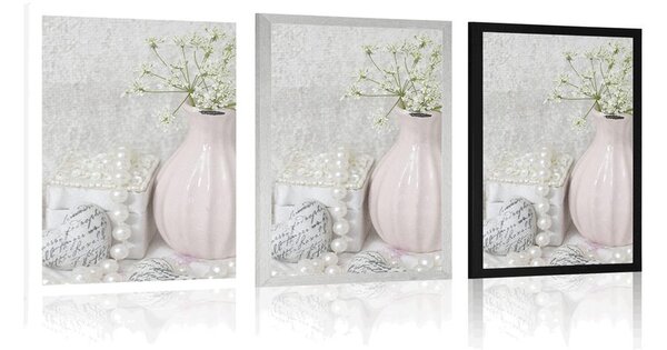 Αφίσα πολυτελής νεκρή φύση Shabby Chic
