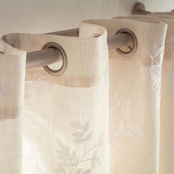 Κουρτίνα (140x280) Με Τρουκς Gofis Home Leaf Beige AW26 532/06