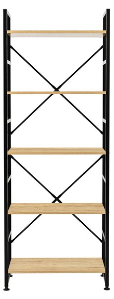 Ραφιέρα Δαπέδου 5 Θέσεων (60x35x159) Spitishop Vivo Natural/Black