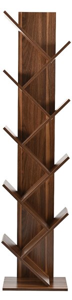 Βιβλιοθήκη Δαπέδου 8 Θέσεων (40x30x174) Spitishop Libro Brune