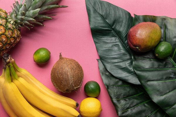 Αυτοκόλλητη φωτοταπετσαρία μίγμα τροπικών φρούτων