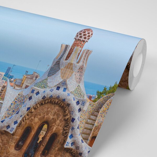 Αυτοκόλλητη φωτοταπετσαρία θέα στο Park Güell στη Βαρκελώνη
