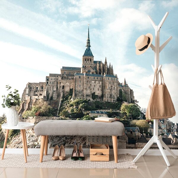 Αυτοκόλλητη φωτοταπετσαρία κάστρο Mont-Saint-Michel