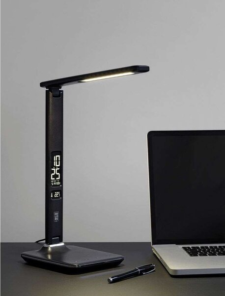 Halo Design - Office Watch & Light Eyeprotection Table Lamp Black Halo Design