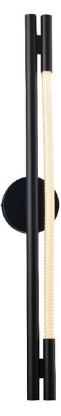 Απλίκα Τοίχου LED Aca Malpo V43181WBK800 Black
