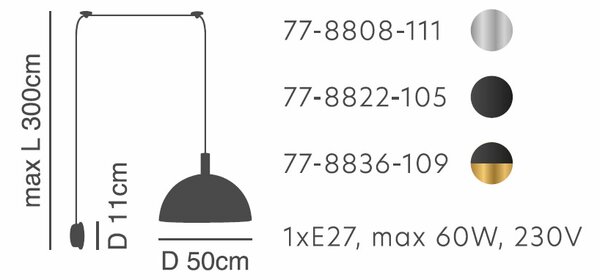 Απλίκα Τοίχου Homelighting 77-8808 Nickel/Black