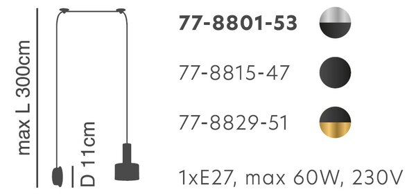 Απλίκα Τοίχου Homelighting 77-8801 Nickel/Black