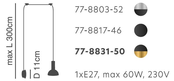 Απλίκα Τοίχου Homelighting 77-8803 Nickel/Black
